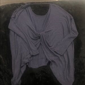 Free People Twist Open Back Sweater